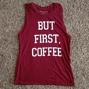 But first coffee tank